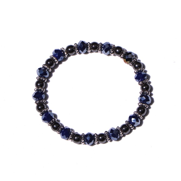 Magnetic Crystal Hematite Bracelet - Picture 2 of 2